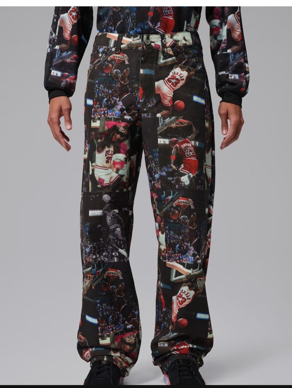 Nike Jordan FLIGHT  Heritage All Over Print Pants Size 34